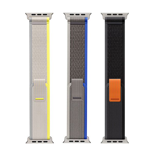 Sportowy pasek na rzepy do Apple Watch 8 / 7 / 6 / SE / 5 / 4 / 3 / 2 / 1 (38, 40, 41 mm) Dux Ducis Strap YJ Version - czarno-szary