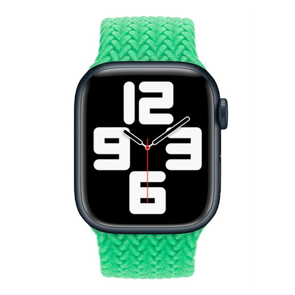 APPLE STRAP APPLE WATCH 3K435ZM/A BRAIDED SOLO LOOP 40/41/42MM SIZE 9 BRIGHT GREEN ORIGINAL SEAL