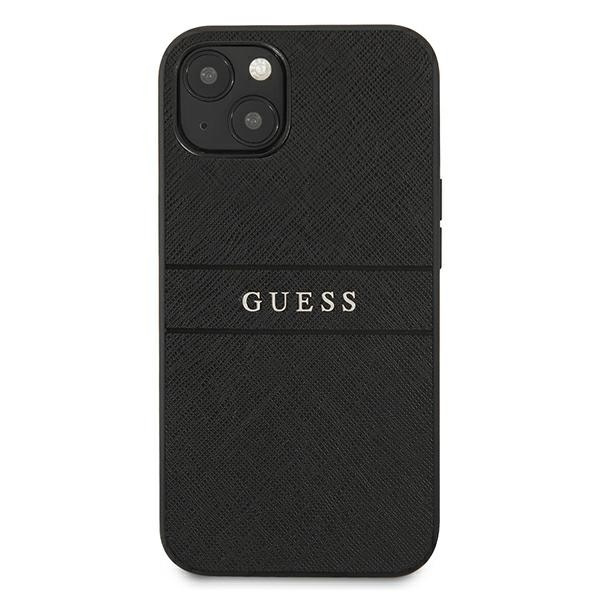 Guess GUHCP13SPSASBBK iPhone 13 mini 5,4" czarny/black Saffiano Strap