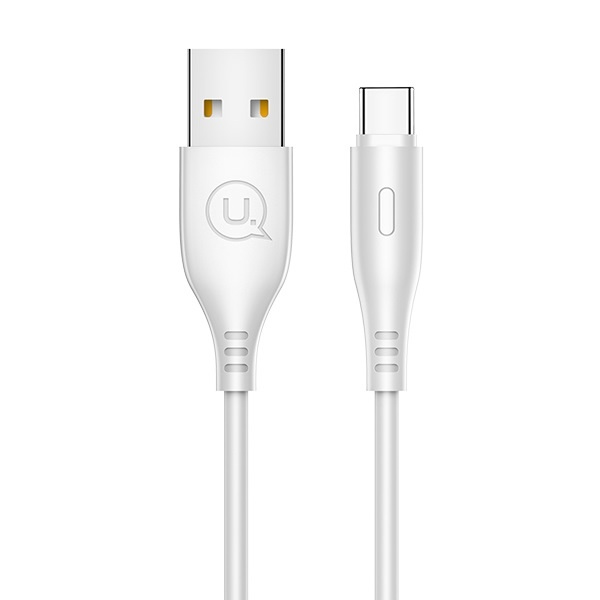 USAMS KABEL U18 USB-C 2A FAST CHARGE 1M BIAŁY /WHITE SJ267USB02 (US-SJ267)