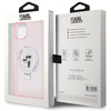 Karl Lagerfeld KLHMP15SHMRSKCP iPhone 15 6.1" pink/pink hardcase Ring Stand Karl&amp;Choupette MagSafe