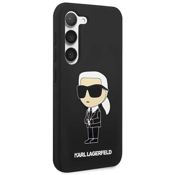 KARL LAGERFELD KLHCS23SSNIKBCK S23 S911 HARDCASE CZARNY/BLACK SILICONE IKONIK