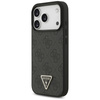 Etui Guess Leather 4G Triangle Strass    MagSafe do iPhone 17 Pro czarny