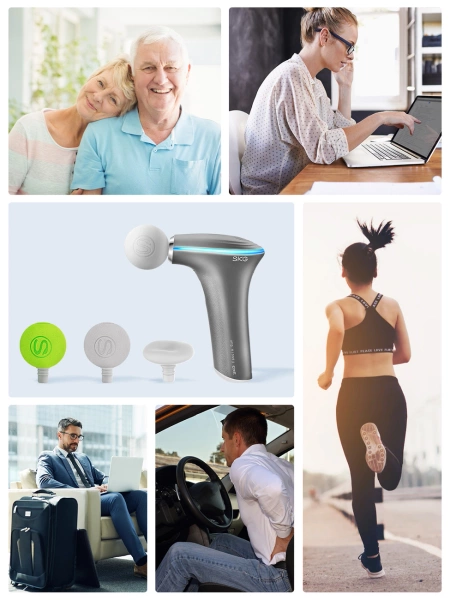 SKG F5-EN massage gun for the whole body - gray