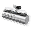 Powerbank USAMS PB79 Mini Tail Plug      Portable 3000mAh USB-C srebrny