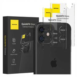 Spacecase Szkło na aparat QuickFit Camera iPhone 11/12/12 mini black