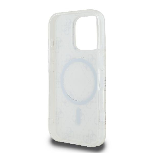 Guess GUHMP16LH4DTEH iPhone 16 Pro6.3" biały/white hardcase IML 4G Background MagSafe