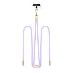 TECH-PROTECT C2S ROPE CROSSBODY STRAP LAVENDER/GOLD