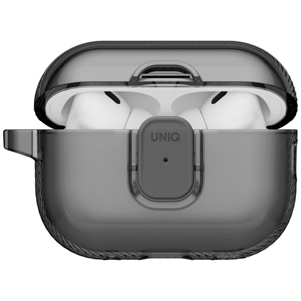 Etui UNIQ Glase Pro do AirPods Pro 3     Lock Case smoke