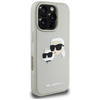 Etui Karl Lagerfeld HC 3D Rubber Double   Heads do iPhone 16 Pro Max beżowy