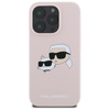 Karl Lagerfeld KLHMP16LSKCHPPLP iPhone 16 Pro różowy/pink HC MagSafe Sil Double Heads Print