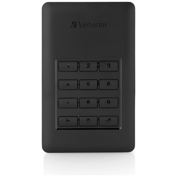 Przenośny dysk zewnętrzny Verbatim Store n Go z klawiaturą HDD 1TB czarny 53401