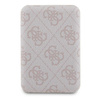 Guess Powerbank indukcyjny 15WGUPB5FP4EMGP 5000mAh różowy/pink 4G Leather Metal Logo MagSafe