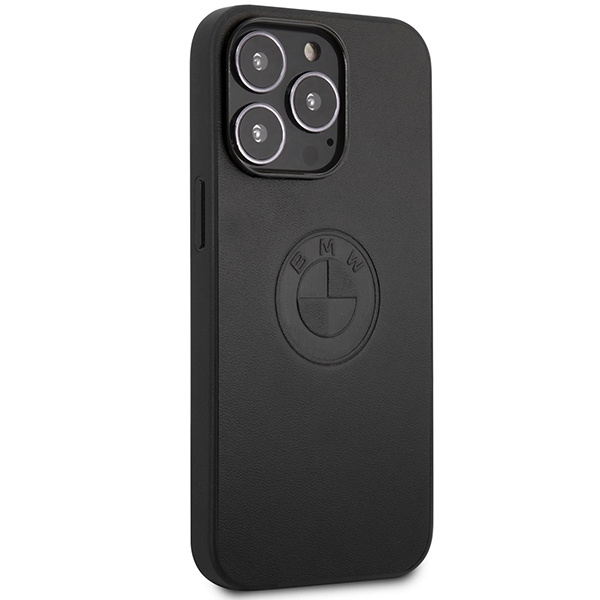 Etui BMW Leather Emboss na iPhone 13 Pro / iPhone 13 - czarne