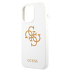 Guess GUHCP13LLS4GGWH iPhone 13 Pro / 136,1" biały/white hard case Silicone 4G Logo