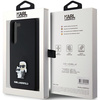 Karl Lagerfeld Silicone Karl&amp;Choupette Metal Pin case for Samsung Galaxy S23 - black