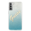 Guess GUHCS21MPCUGLSBL S21+ G996niebieski/blue hardcase Glitter Gradient Script