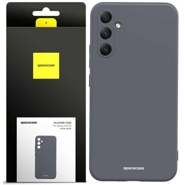 Spacecase Etui Silicone Case Galaxy A34 5G black