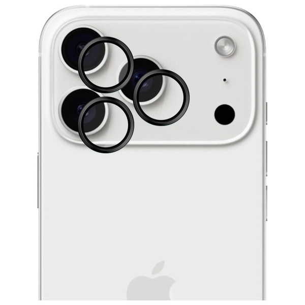 Ochrona na obiektyw aparatu 3MK HARDY Lens Protection Pro do Apple iPhone 17 Pro / 17 Pro Max czarny