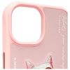 Nimmy etui iPhone 15 6.1" różowy/pink     Glasses Cool Cat