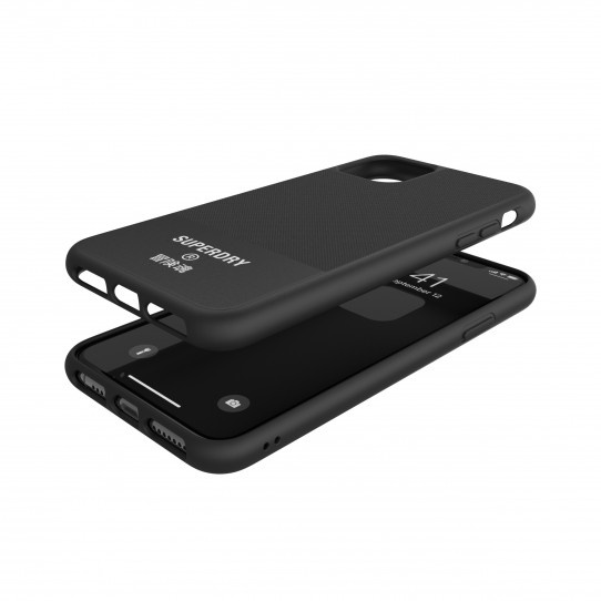 SUPERDRY MULDED CASE CANVAS IPHONE 11 PRO MAX BLACK