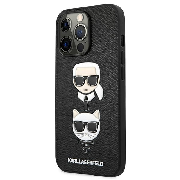 KARL LAGERFELD KLHCP13XSAKICKCBK IPHONE 13 PRO MAX 6,7" CZARNY/BLACK HARDCASE SAFFIANO KARL & CHOUPETTE