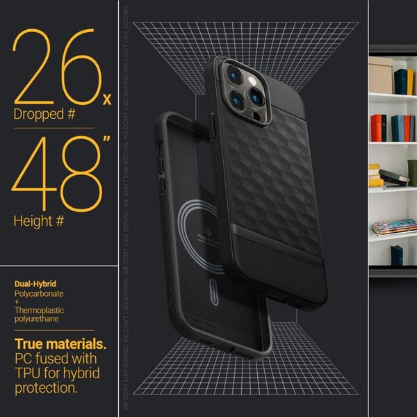 CASEOLOGY PARALLAX MAG MAGSAFE IPHONE 14 PRO MAX MATTE BLACK
