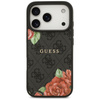 Etui Guess 4G Flowers Print MagSafe do   iPhone 17 Pro Max czarny
