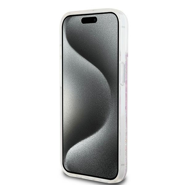 DKNY DKHCP15SLCPEPP iPhone 15 / 14 / 136.1" różowy/pink hardcase Liquid Glitter Multilogo