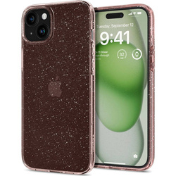 Spigen Liquid Crystal Glitter iPhone 15 Plus Case - Pink/Clear