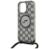 Karl Lagerfeld KLHMP16LHCKCKLCK iPhone    16 Pro 6.3" czarny/black hardcase IML Crossbody Monogram Karl & Choupette Head MagSafe