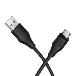 Kabel Silikonowy USB A do USB C Hoco 3A 1 m X124 czarny
