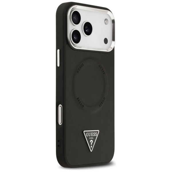 Etui Guess Triangle Logo MagSafe do      iPhone 17 Pro Max czarny