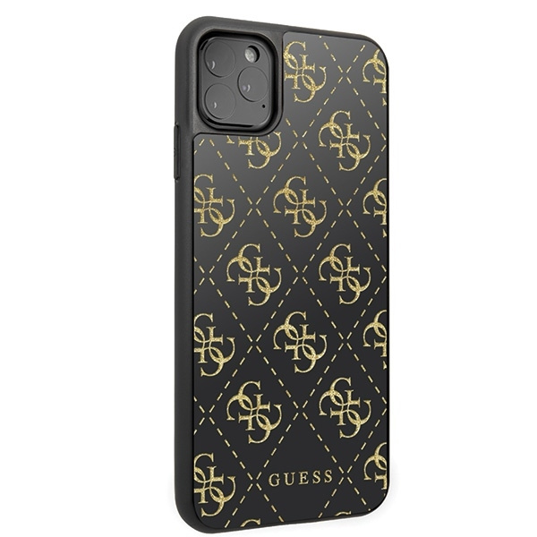 Guess GUHCN654GGPBK iPhone 11 Pro Maxczarny/black hard case 4G Double Layer Glitter