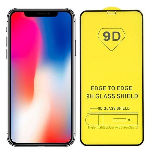 SZKŁO HARTOWANE PREMIUM 9D FULL GLUE IPHONE X/XS/11 PRO CZARNE