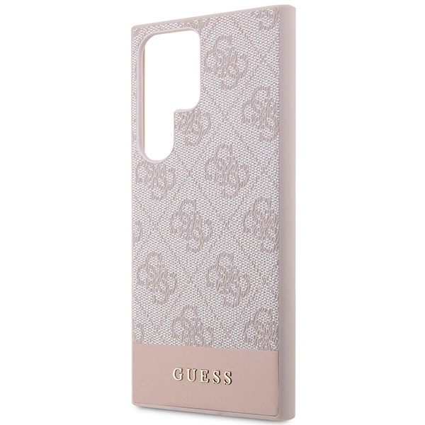 GUESS GUHCS23LG4GLPI S23 ULTRA S918 PINK/PINK HARD CASE 4G STRIPE COLLECTION