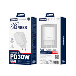 JELLICO ładowarka sieciowa EU53 PD 30W 1xUSB-C Biały
