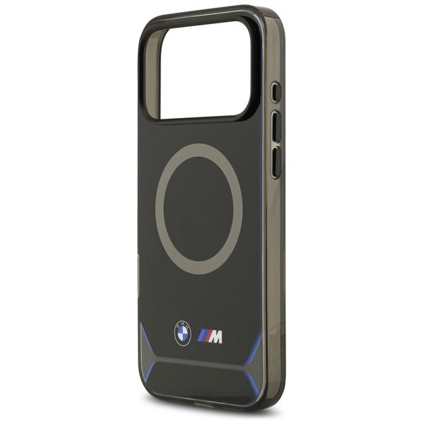 Etui BMW M IML Metal Buttons & Logo      MagSafe do iPhone 17 Pro Max niebieski