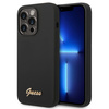 Guess GUHCP14XSLSMK iPhone 14 Pro Max6,7" czarny/black hard case Silicone Vintage Gold Logo
