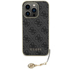 Guess GUHCP15LGF4GGR iPhone 15 Pro 6.1" szary/grey hardcase 4G Charms Collection