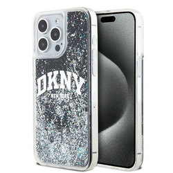 DKNY DKHCP14XLBNAEK iPhone 14 Pro Max6.7" czarny/black hardcase Liquid Glitter Big Logo