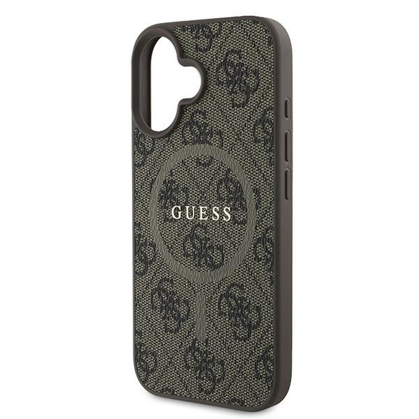 Guess GUHMP16MG4GFRW iPhone 16 Plus6.7" brązowy/brown hardcase 4G Ring Classic Logo MagSafe