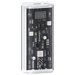USAMS POWERBANK 9000MAH PD 20W QC3.0+PD DUAL-PORT FAST CHARGE BIAŁY /WHITE 10KCD18902 (US-CD189)