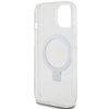 Guess GUHMP15SHRSGSD iPhone 15 / 14 / 13 6.1" przezroczysty/transparent hardcase Ring Stand Script Glitter MagSafe