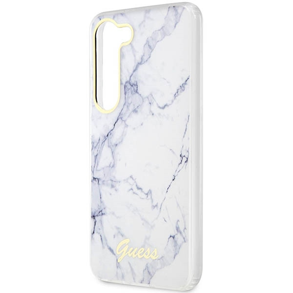 Guess GUHCS23SPCUMAH S23 S911biały/white hardcase Marble