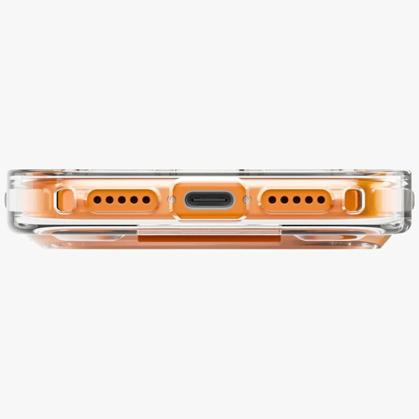 Etui UNIQ Heldro Air do iPhone 17 Pro    Magclick Charging pomarańczowy