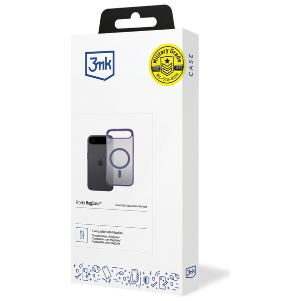 Etui 3MK Frosty MagCase do Apple iPhone  17 Air fioletowy