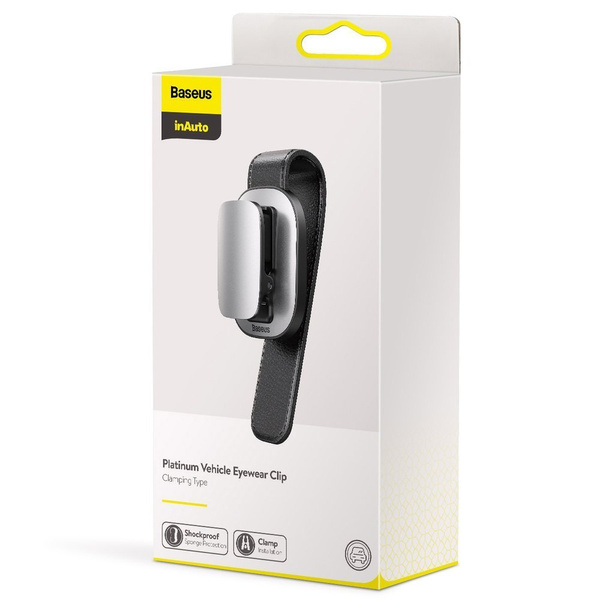 Baseus Car Holder Glasses Clip Silver (ACYJN-B0S)