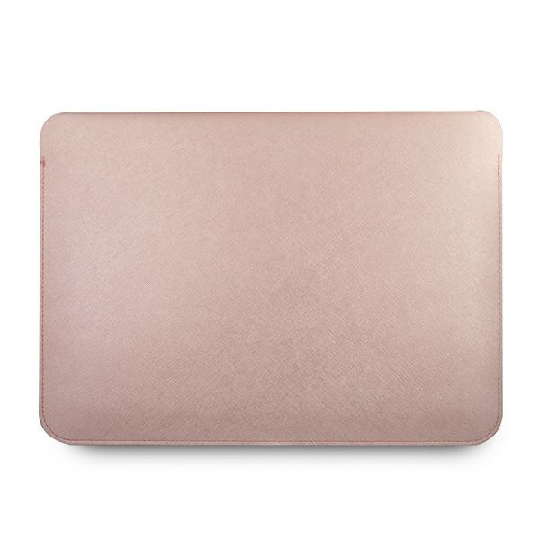 Guess Sleeve GUCS13PUSASPI 13" różowy/pink Saffiano Script