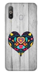 CASEGADGET CASE OVERPRINT BLACK HEART SAMSUNG GALAXY A60